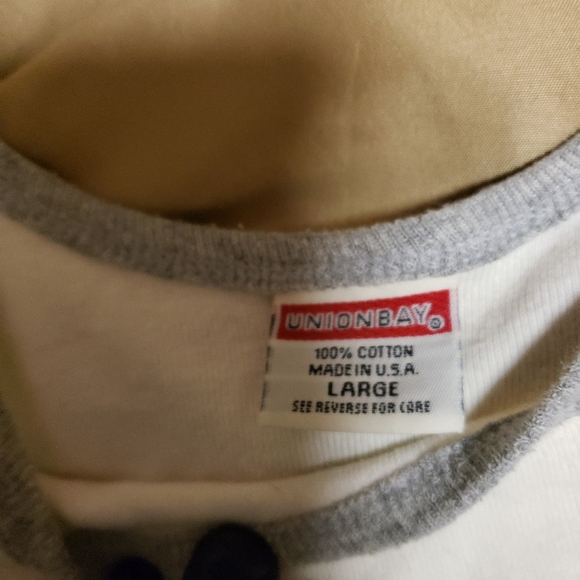 VINTAGE UNION BAY- SIGNATURE MUSCLE SHIRT/LG/GPLC - Picture 2 of 4